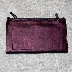 LEATHER PURPLE WALLET LARGE